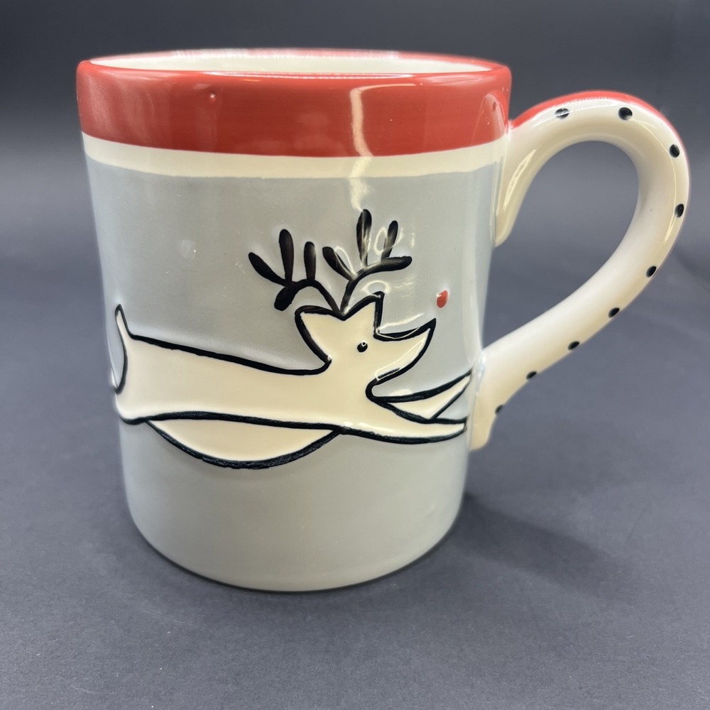 Southern Living At Home Rudy Reindeer Mug 16 oz 70010 Christmas Cup